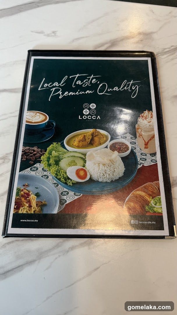 Locca Menu Cover