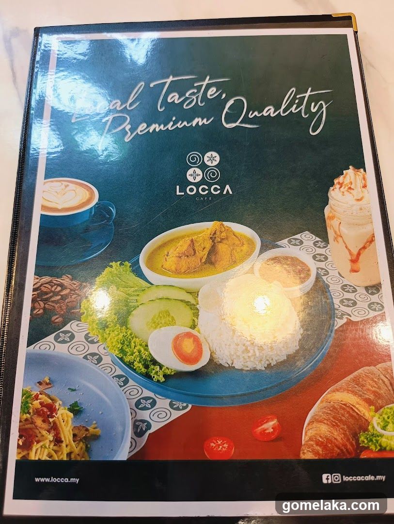 Locca Cafe Menu Cover