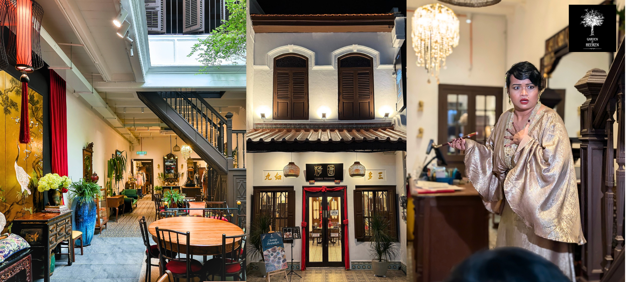 Heritage shophouse venue in Melaka old town, a short drive from Tarcor Park Limbongan