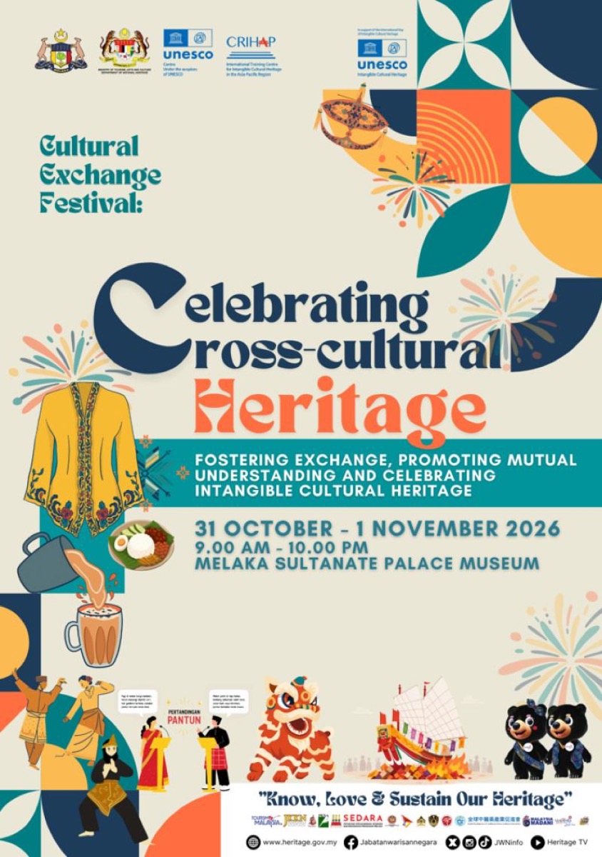 Festival Pertukaran Budaya fills Banda Hilir, 31 October to 1 November 2026