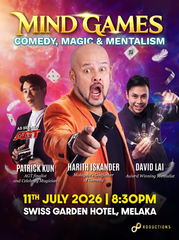 Harith Iskander Brought Mind Games to Swiss Garden Hotel Melaka on 11 July 2026