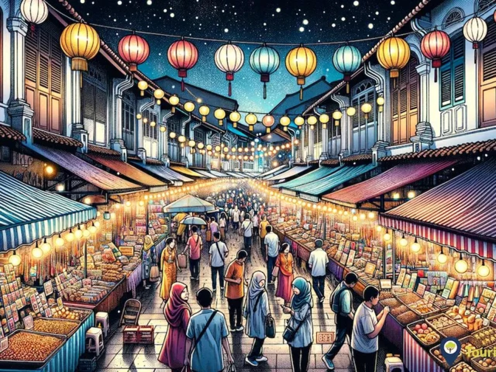 Jonker Walk night market in Melaka's heritage core